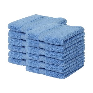 Splash Zero Twist 100% Ring Spun Cotton Face Washcloth Set – Reversible, 550 GSM, Soft, Lightweight, Highly Absorbent Towels for Bathroom - 1 of 4