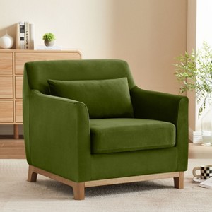 VANOMi 31.5" Upholstered Armchair, Accent Chair - 1 of 4