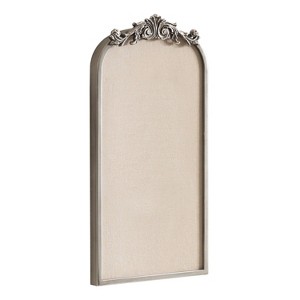 Kate & Laurel All Things Decor 13"X25" Arendahl Arch Framed Pinboard Silver - 1 of 4