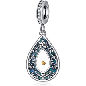 Sterling Silver Mustard Seed Faith Charm Bead, Inspirational Jewelry Gift for Women, for Bracelets and Necklaces - 1 of 4