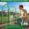 Coucheta 7FT Metal Garden Arch Trellis for Climbing Plants, Rust-Resistant Steel Tunnel Trellis with Net & Ties for Vegetables Flowers - 4 of 4