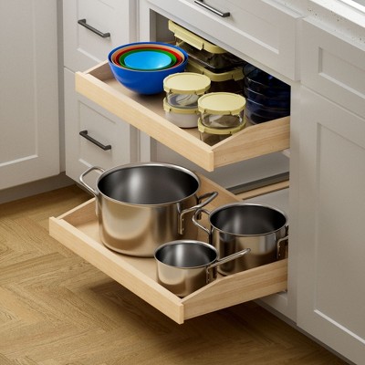 HomLux Pull Out Cabinet Organizer with Soft Close 28.5-W x 21-in D Cabinet Drawers Slide Out for Kitchen Base Cabinet — фото 4