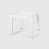 Cape Coral 2pk Aluminum Patio Side Table White - Christopher Knight Home: Frosted Glass, Weather-Resistant - 3 of 4