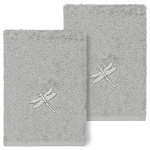 Linum Home Textiles 100% Turkish Cotton BRAELYN Embellished Towel Set - 1 of 2