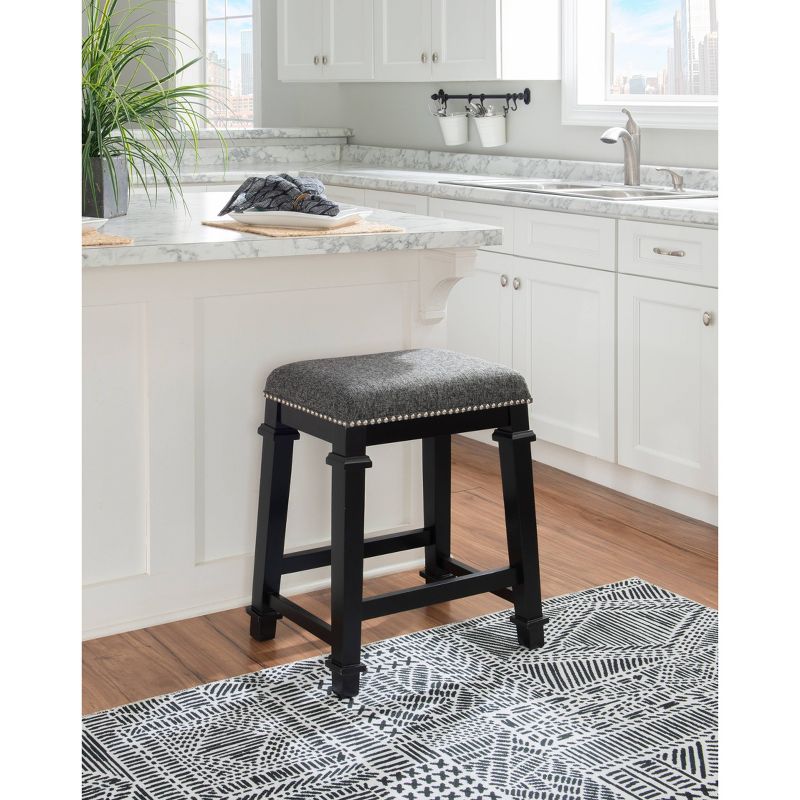 Kennedy Backless Counter Height Barstool Wood - Linon, 3 of 12