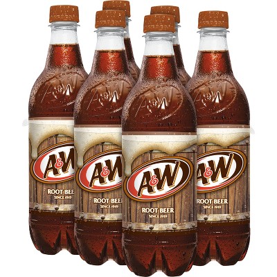 A&#38;W Root Beer Soda Bottles - 6pk/16.9 fl oz_6