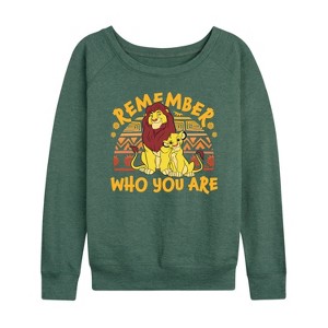 Women's - Disney - The Lion King Lightweight French Terry Wide Neck Long Sleeve Shirt - 1 of 4