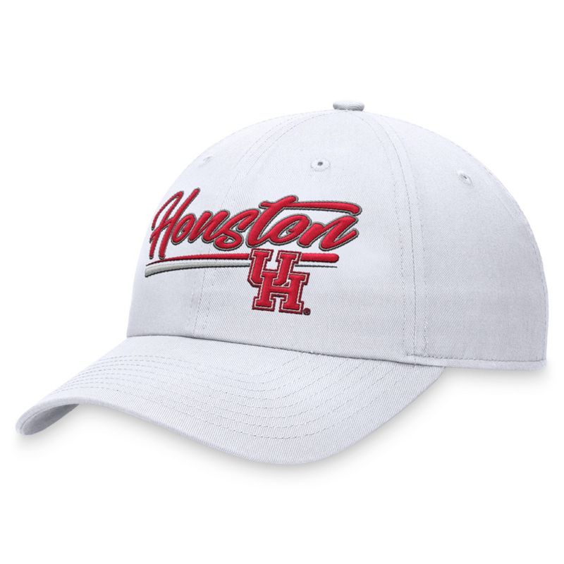 NCAA Houston Cougars Unstructured Washed Cotton Twill Hat - White, 1 of 5