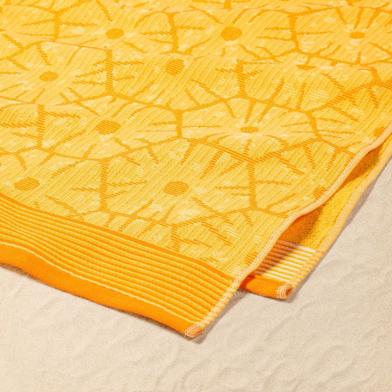 Pineapple Slices Print Sand Resist Towel Dark Yellow - Sun Squad&#8482;, 3 of 4
