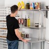 Acekool Stainless Steel Work Table with Backsplash & Wheels, Adjustable Under Shelf, 12x30/36/48in, for Kitchen, Restaurant, Laundry - 2 of 4