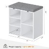 Whizmax Shoe Storage Bench Cubby Organizer with Foam Pad Seating Cushion for Entryway Bedroom Living Room Dorm and Small Apartment - 3 of 4