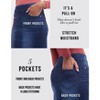 Rekucci Women’s Pull-On Stretch Denim Skirt – Mid-Rise Slim Fit, Soft Jean Fabric, Flattering Knee-Length Style - 4 of 4
