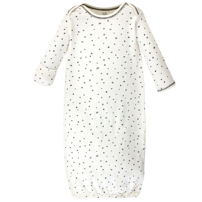 Touched by Nature Infant Boy Organic Cotton Gowns, Mr Moon, Preemie/Newborn, 2 of 5