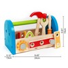 Hape Fix It Kid's Wooden Tool Box Play Set W/ Accessories - 2 of 4