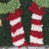 C&F Home 8" x 8" Elf Hooked Small Petite Christmas Holiday Throw Pillow - 2 of 4