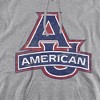 American University Official Distressed Primary Logo Adult Pull-Over Hoodie, Athletic Heather - 2 of 4