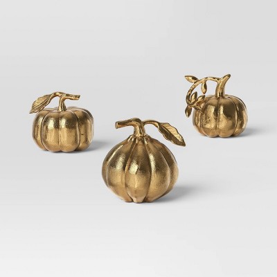 3pk Fall Mini Gold Pumpkins - Threshold™