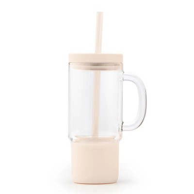 LunaLulinlk 18 oz Glass Mug with Straw