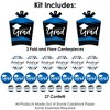 Big Dot of Happiness Blue Grad Best is Yet to Come - 2025 Royal Blue Graduation Party Decor and Confetti - Terrific Table Centerpiece Kit - Set of 30 - 3 of 4