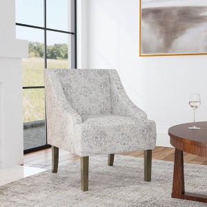 Classic Swoop Arm Chair Jacobean Print - HomePop - 1 of 4