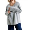 Women's Mineral Washed Raw Hem Top - umgee - 4 of 4