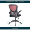 LeisureMod Newton Single Ergonomic Mesh Lumbar Support Adjustable Height Swivel Office Chair - 4 of 4