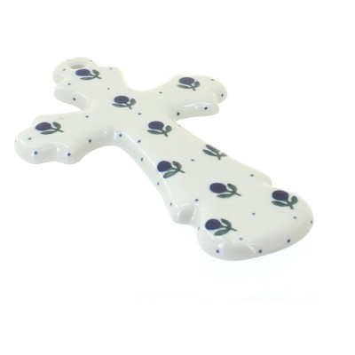Blue Rose Polish Pottery 533 Ceramika Artystyczna Cross