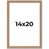 PosterPalooza | Deco Brown Picture Frame - UV Acrylic, Foam Board Backing, Hanging Hardware - 2 of 4