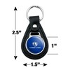 Eastern Illinois University Panthers Logo Black Leather Keychain - 2 of 4
