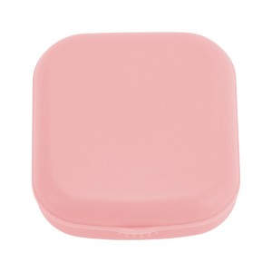 Unique Bargains Solid Color Contact Lens Case Pink 1 Set - 1 of 4