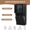 TiramisuBest Bathroom Storage Cabinet with Two Laundry Baskets, Storage Cabinet with Doors and Drawer for Home, Black - 4 of 4
