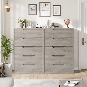 Coucheta 50" Tall Dresser, 5 Dresser for Bedroom,  Vertical Drawer with Storage, Wooden Closet Chest Storage for Living Room, Hallway,,Entryway - 1 of 4