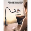 Attop Gooseneck Phone Holder for Bed - Cell Phone Mount Clamp Clip, Overhead Mount for Desk Headboard Bedside, for iPhone 16 & 4-7" Phone - 2 of 4