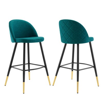 Modway Cordial Fabric Bar Stools - Set of 2