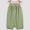 Carter's Just One You® Baby Girls' Dot Top & Bottom Set - Olive - image 2 of 4