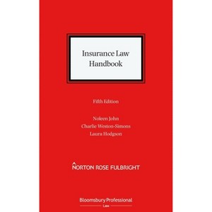 Insurance Law Handbook - 5th Edition by  Noleen John & Charles Weston-Simons & Laura Hodgson (Hardcover) - 1 of 1