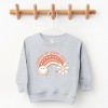 SmileyWorld Today Is Your Day Rainbow  - Toddler Graphic Sweatshirt and Youth Graphic Sweatshirt - 2 of 3