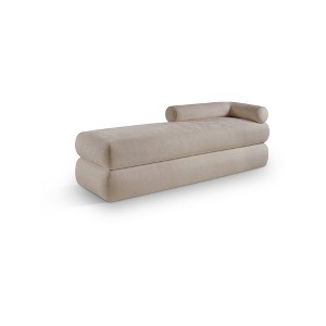 Meridian Furniture,Kennedy Chenille Fabric Bench - 1 of 4
