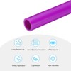 Unique Bargains Water Plumb DIY Crafts High Impact Rigid Round Pipes 8" Length ID 0.63" OD 0.79" Purple - 3 of 4