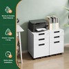 Mlezan 3-Drawer Mobile File Cabinet: Lockable, Under-Desk Metal Storage for Letters/Legal/A4.  Fully Assembled (Except Wheels). - 4 of 4