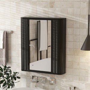VYNXARIA Wall-Mounted Bathroom Cabinet with Mirror & Metal Frame ¨C Versatile Organizer for Kitchen, Vanity, Toilet & Over-the-Sink - 1 of 4