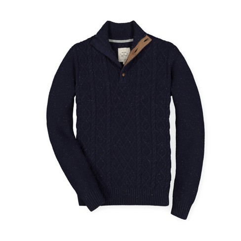 Hope & Henry Mens' Mock Neck Cable Sweater : Target