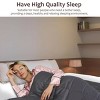 Costway 7/12/15/17/20/22/25 lbs Weighted Blankets Full /Queen/King Size 100% Cotton w/ Glass Beads Dark Grey - 3 of 4