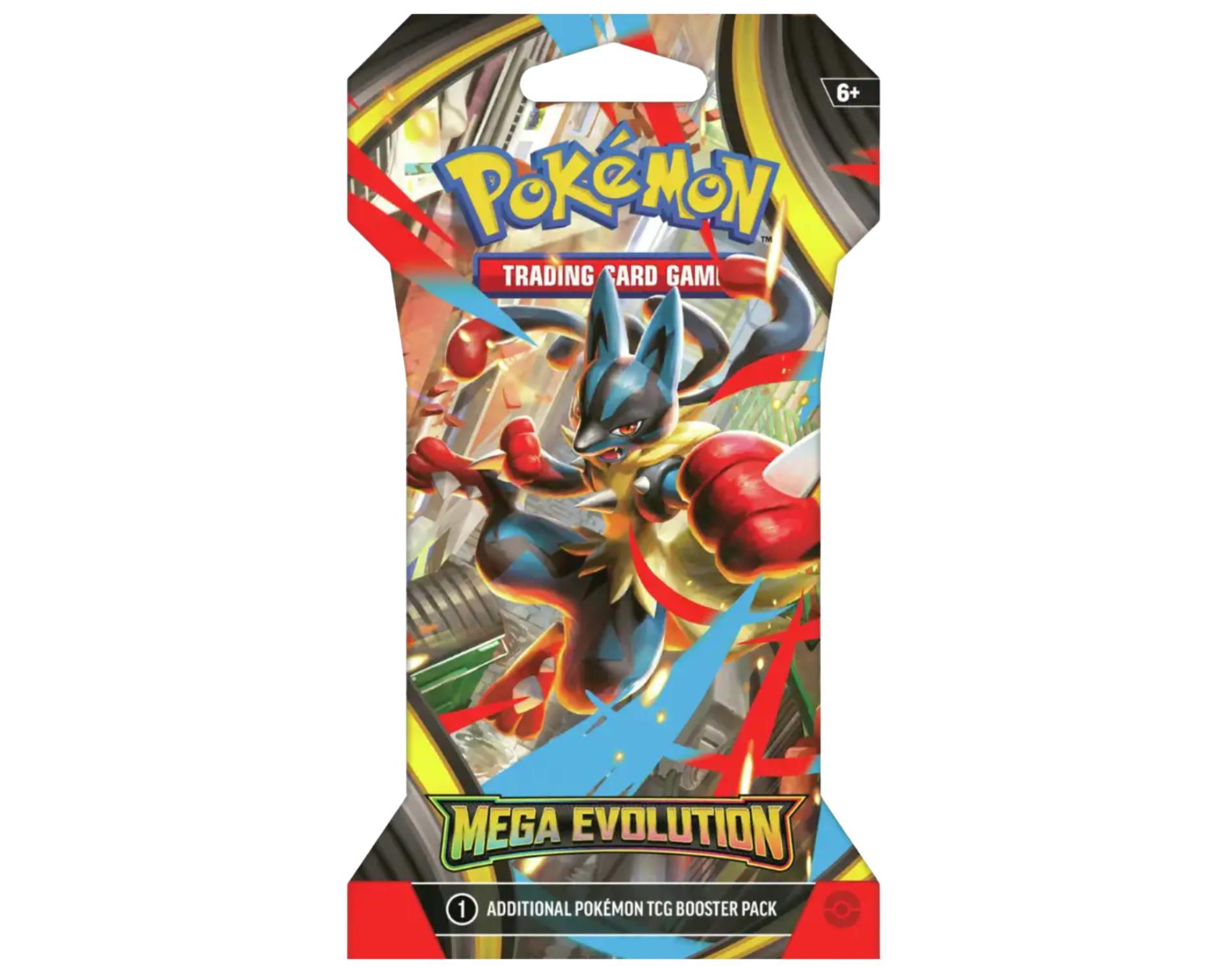 Pokemon ME1 Mega Evolution Sleeved Booster Pack | Mega Lucario