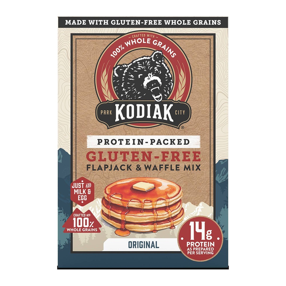 Kodiak Protein-Packed Power Cakes Frontier Oat Gluten Free Pancake and Waffle Mix - 16oz