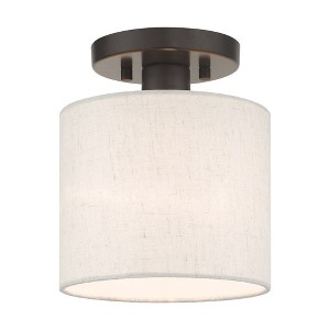 Livex Lighting Blossom 1 - Light Semi-Flush Mount in  English Bronze - 1 of 1