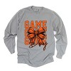 Simply Sage Market Coquette Basketball Bow Game Day Stacked Garment Dyed Long Sleeve - 2 of 4