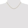 Black Bow Jewelry 0.9mm 14k Yellow Gold Diamond Cut Twisted Box Chain Necklace - 2 of 4