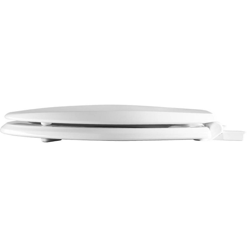 Kendall Never Loosens Enameled Wood Toilet Seat with Easy Cleaning Whisper Close White - Mayfair by Bemis, 3 of 9
