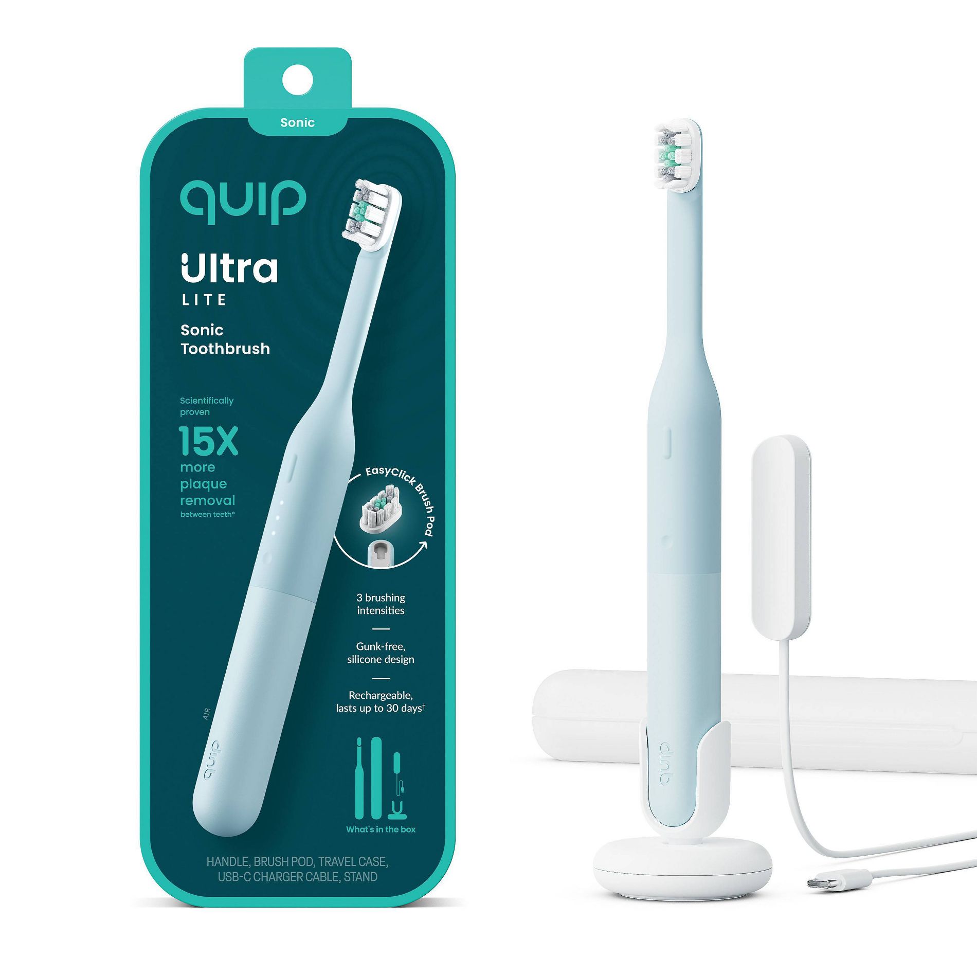 quip Ultra Lite Sonic Rechargeable Toothbrush